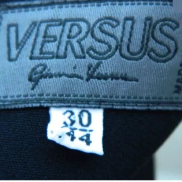 Versus Gianni Versace Black Dress Side Cutouts Size 30/44 - Picture 4 of 6